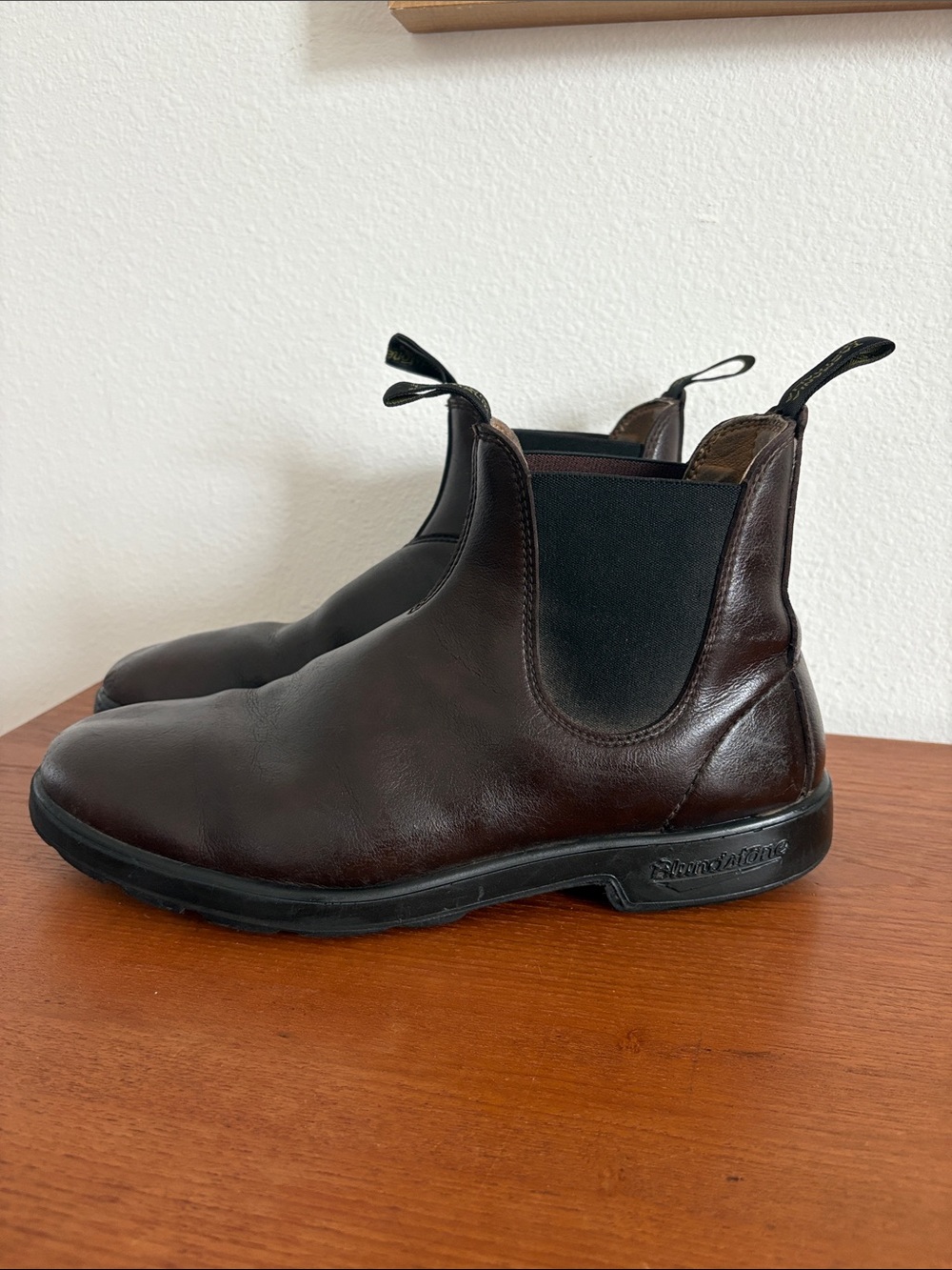 Mens Blundstone Boots Brown Leather Chelsea size 12